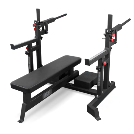BRONZE GYM AL-321 Скамья для жима пауэрлифтерская с механизмом подъёма штанги