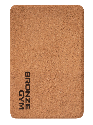 Блок для йоги BRONZE GYM, 23х15х7,5 см.,пробка