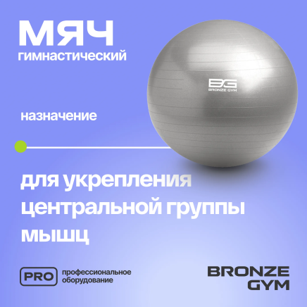 Мяч гимнастический GYM BALL ANTI-BURST, 65 см.