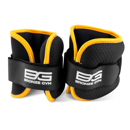Утяжелители для ног и рук BRONZE GYM, 1кг (0.5кг х 2), пара. 