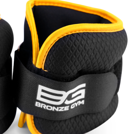 Утяжелители для ног и рук BRONZE GYM, 1кг (0.5кг х 2), пара. 