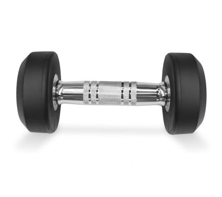 BRONZE GYM, 2.5-25 кг - 10 пар, шаг 2,5 кг Набор обрезиненных гантелей (BGDBR025-250)