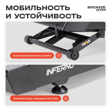 BRONZE GYM INFERNO Беговая дорожка профессиональная
