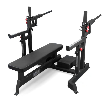 BRONZE GYM AL-321 Скамья для жима пауэрлифтерская с механизмом подъёма штанги