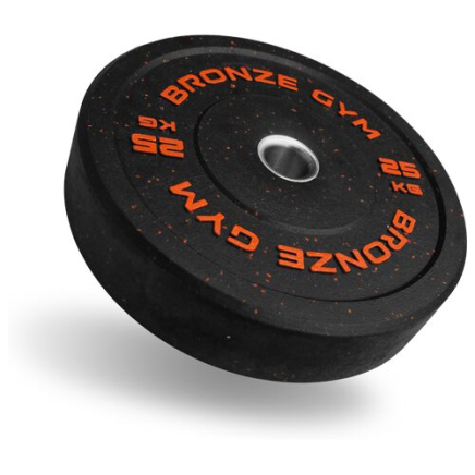Диск бамперный 25 кг BRONZE GYM д50