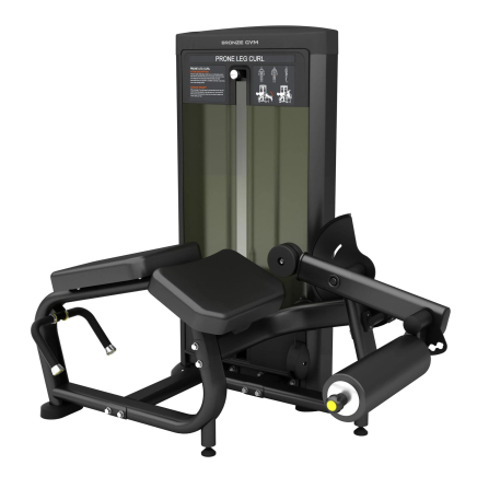 BRONZE GYM BLANC 01 Сгибание ног лежа профессиональный