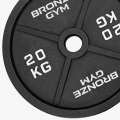 Диск 20 кг BRONZE GYM олимпийский чугунный