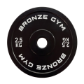 Диск 2,5 кг BRONZE GYM калиброванный для пауэрлифтинга, черный