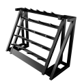 Стойка для хранения штанг для аэробики (бодипампов) BRONZE GYM 190х55х128,на 20 шт.  — фото 1