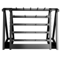 Стойка для хранения штанг для аэробики (бодипампов) BRONZE GYM 190х55х128,на 20 шт.  — фото 3