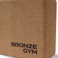 Блок для йоги BRONZE GYM, 23х15х7,5 см.,пробка — фото 2