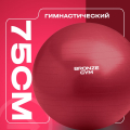 Мяч гимнастический GYM BALL ANTI-BURST, 75 см. — фото 4