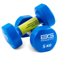 Гантели для аэробики виниловые BRONZE GYM,5 кг., пара — фото 1