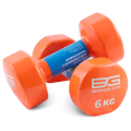 Гантели для аэробики виниловые BRONZE GYM,6 кг., пара — фото 1