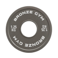 Диск 1,25 кг BRONZE GYM калиброванный для пауэрлифтинга, серый — фото 1
