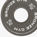 Диск 1,25 кг BRONZE GYM калиброванный для пауэрлифтинга, серый — фото 2