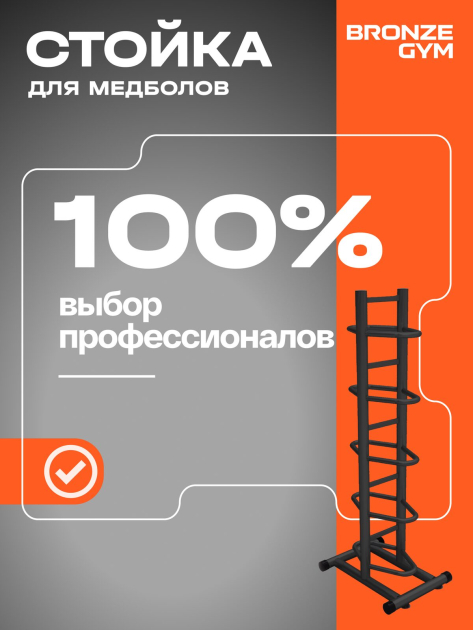 BRONZE GYM BR-1021 Стойка для медболов — фото 8