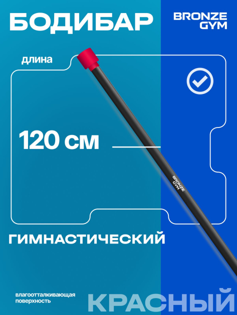 BRONZE GYM БОДИБАР, 4 кг Палка гимнастическая профессиональная — фото 6