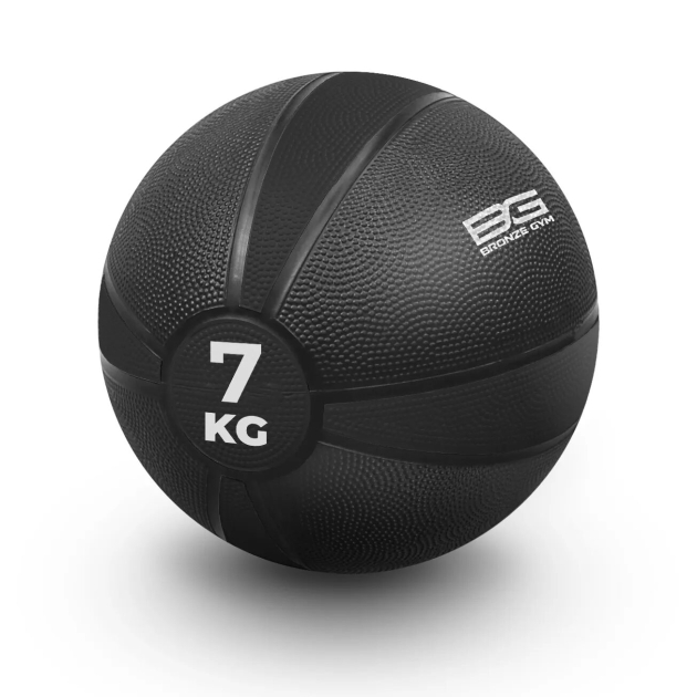 BRONZE GYM, 7 кг. Медбол резиновый