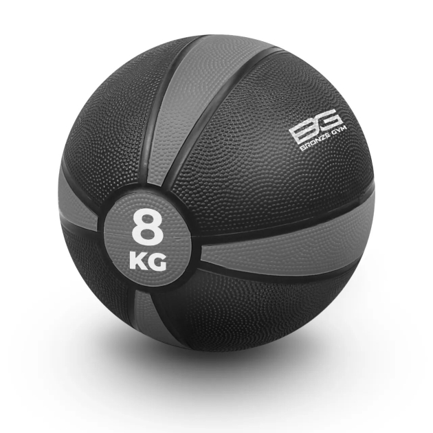 BRONZE GYM, 8 кг. Медбол резиновый