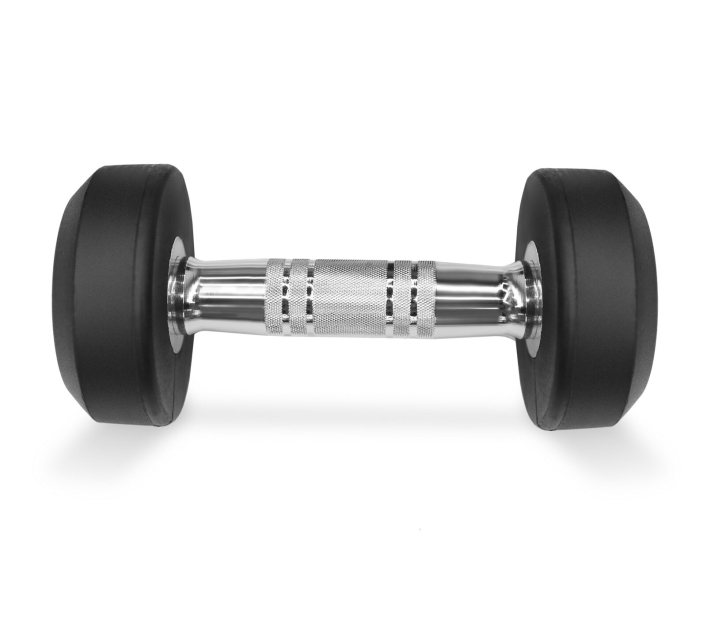 BRONZE GYM, 2.5-25 кг - 10 пар, шаг 2,5 кг Набор обрезиненных гантелей — фото 4