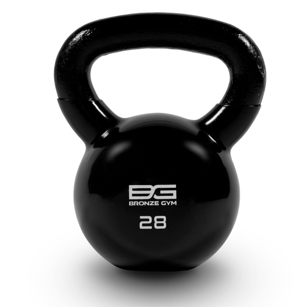 Гиря BRONZE GYM 28 кг в виниловой оболочке — фото 3