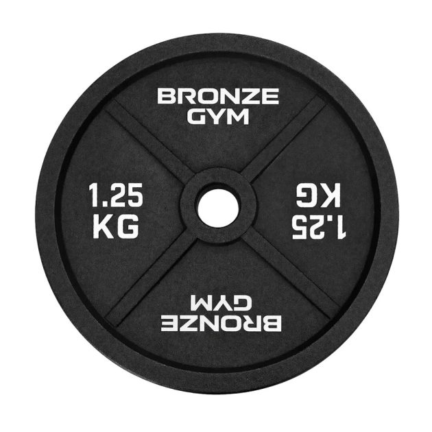 Диск 1,25 кг BRONZE GYM олимпийский чугунный