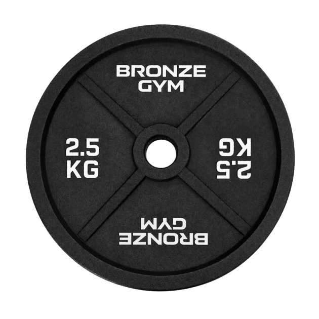 Диск 2,5 кг BRONZE GYM олимпийский чугунный