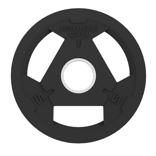 Диск 5 кг BRONZE GYM олимпийский обрезиненный