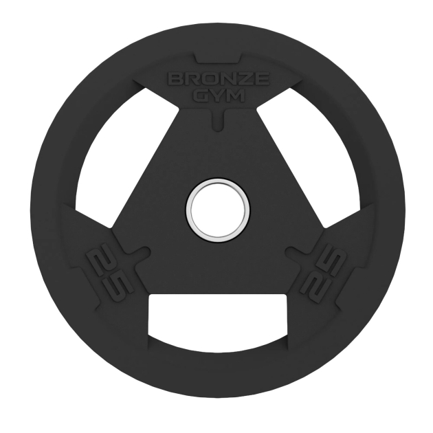 Диск 25 кг BRONZE GYM олимпийский обрезиненный