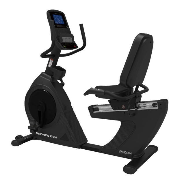 BRONZE GYM R800M (new) Велотренажер горизонтальный коммерческий — фото 3