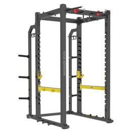BRONZE GYM BR-1031 Рама для приседов, чёрно-жёлтая